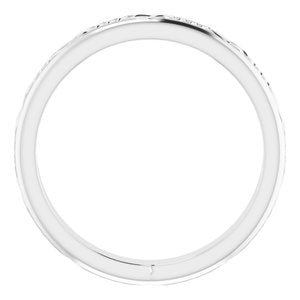 14K White Gold Celtic-Inspired Band Size 7