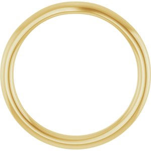 14K Yellow Gold Polished Matching Band Size 7, Height: 1.77 mm