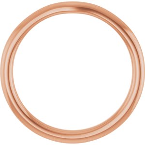 14K Rose Gold Polished Matching Band Size 7