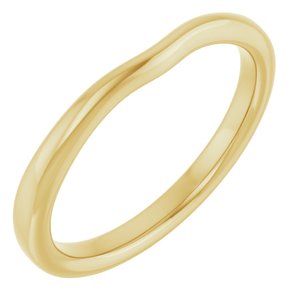 14K Yellow Gold Polished Matching Band Size 7, Height: 1.77 mm