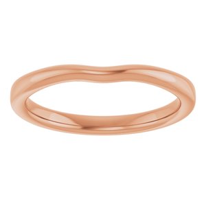 14K Rose Gold Polished Matching Band Size 7