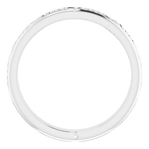 14K White Gold Celtic-Inspired Band Size 8