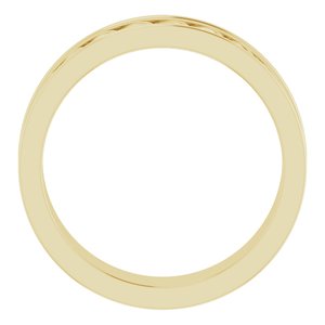 14K Yellow Gold Link Design Band Size 9
