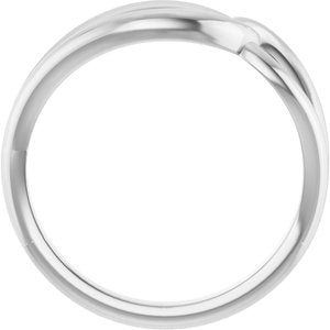 Sterling Silver Polished Interlocking Circle Ring Size 7