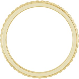 14K Yellow Gold Rope Band Size 7