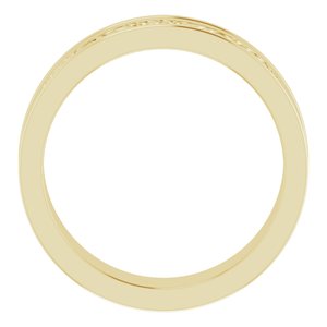 14K Yellow Gold Sculptural Band Size 8.5