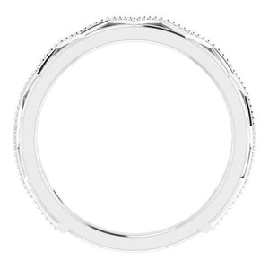 Sterling Silver Polished Stackable Crown-Inspired Ring Size 7