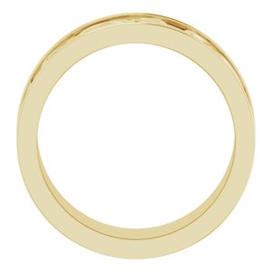 14K Yellow Or White Or Rose Gold Or Sterling Silver Or Platinum Celtic-Inspired Flat Band