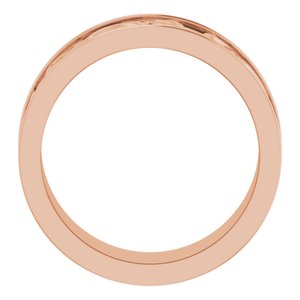 14K Yellow Or White Or Rose Gold Or Sterling Silver Or Platinum Celtic-Inspired Flat Band
