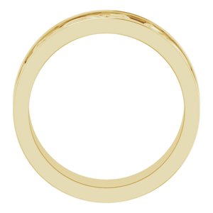 14K Yellow Or White Or Rose Gold Or Sterling Silver Or Platinum Celtic-Inspired Flat Band
