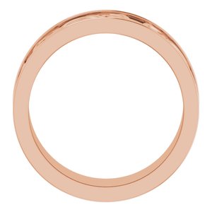 14K Yellow Or White Or Rose Gold Or Sterling Silver Or Platinum Celtic-Inspired Flat Band