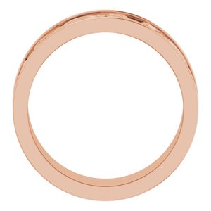 14K Yellow Or White Or Rose Gold Or Sterling Silver Or Platinum Celtic-Inspired Flat Band
