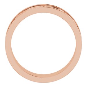 14K Yellow Or White Or Rose Gold Or Sterling Silver Or Platinum Celtic-Inspired Flat Band