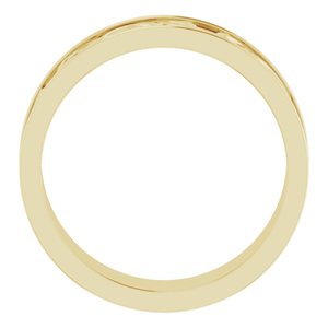 14K Yellow Or White Or Rose Gold Or Sterling Silver Or Platinum Celtic-Inspired Flat Band