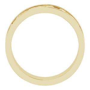 14K Yellow Or White Or Rose Gold Or Sterling Silver Or Platinum Celtic-Inspired Flat Band