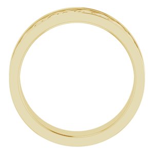 14K Yellow Gold Woven-Design Band Size 10.5