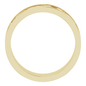 14K Yellow Or White Or Rose Gold Or Sterling Silver Or Platinum Celtic-Inspired Flat Band