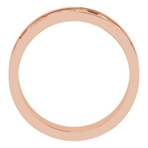 14K Yellow Or White Or Rose Gold Or Sterling Silver Or Platinum Celtic-Inspired Flat Band