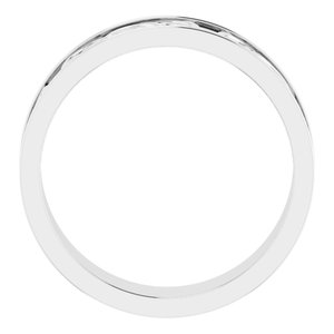 14K Yellow Or White Or Rose Gold Or Sterling Silver Or Platinum Celtic-Inspired Flat Band