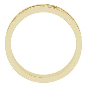 14K Yellow Or White Or Rose Gold Or Sterling Silver Or Platinum Celtic-Inspired Flat Band