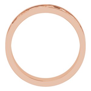14K Yellow Or White Or Rose Gold Or Sterling Silver Or Platinum Celtic-Inspired Flat Band