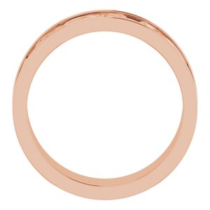 14K Yellow Or White Or Rose Gold Or Sterling Silver Or Platinum Celtic-Inspired Flat Band