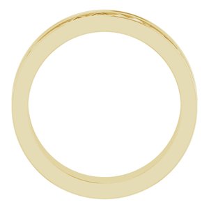 14K Yellow Gold Celtic-Inspired Band Size 10