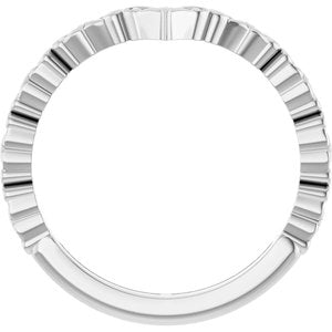 Sterling Silver 4.89 Mm Polished Vintage-Inspired V Ring Size 7