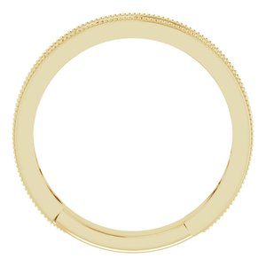 14K Yellow Gold Polished Open Geometric Stackable Ring Size 7