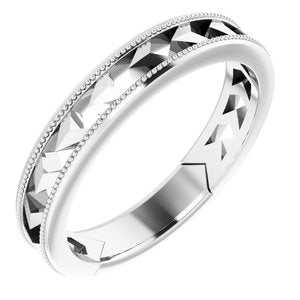 Sterling Silver Polished Open Geometric Stackable Ring Size 7
