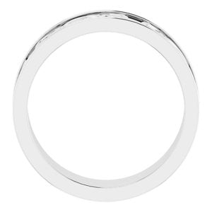 14K Yellow Or White Or Rose Gold Or Sterling Silver Or Platinum Celtic-Inspired Flat Band