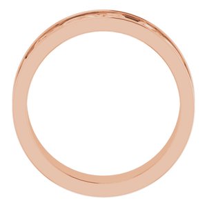 14K Yellow Or White Or Rose Gold Or Sterling Silver Or Platinum Celtic-Inspired Flat Band
