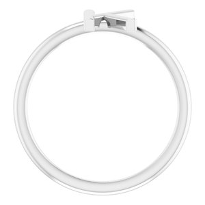 Sterling Silver Initial K Ring Size 7