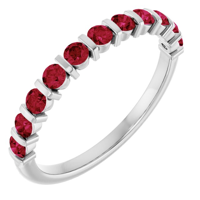 14K Yellow Or White Gold Round 2.25 Mm Polished Lab-Grown Anniversary Band