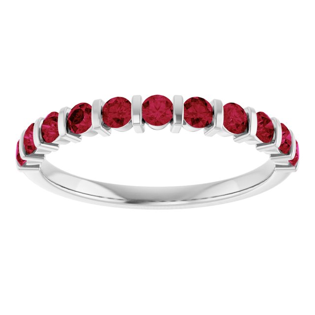 14K Yellow Or White Gold Round 2.25 Mm Polished Lab-Grown Anniversary Band