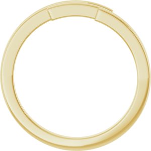 14K Yellow Gold Polished Geometric Ring Size 7