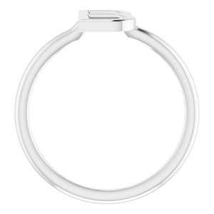 Sterling Silver Initial B Ring Size 7