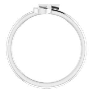 Sterling Silver Initial J Ring Size 7