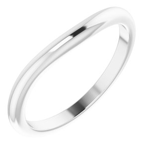 Platinum Round All Sizes Polished Matching Band
