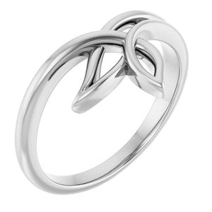 Sterling Silver Polished Freeform Ring Size 7