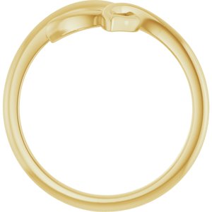 14K Yellow Gold Polished Freeform Ring Size 7