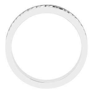14K Yellow Or White Or Rose Gold Or Sterling Silver Or Platinum 6 mm Scale Patterned Band