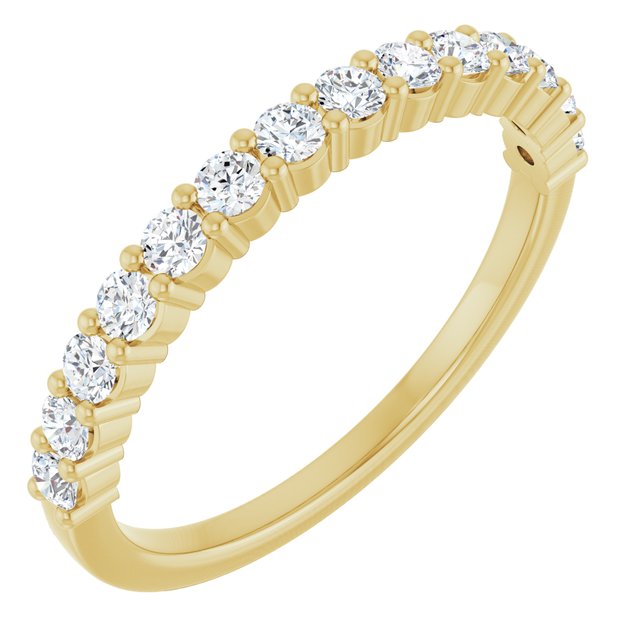 14K Yellow Or White Gold 1.5Mm Si2-Si3, Ghi Polished Lab-Grown Diamond Anniversary Band, Size 7