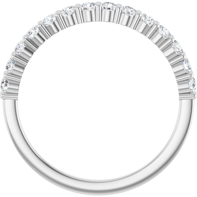 14K Yellow Or White Gold 1.5Mm Si2-Si3, Ghi Polished Lab-Grown Diamond Anniversary Band, Size 7