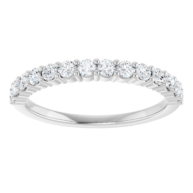 14K Yellow Or White Gold 1.5Mm Si2-Si3, Ghi Polished Lab-Grown Diamond Anniversary Band, Size 7