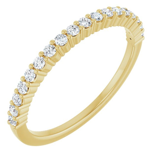 14K Yellow Or White Gold 1.5Mm Si2-Si3, Ghi Polished Lab-Grown Diamond Anniversary Band, Size 7