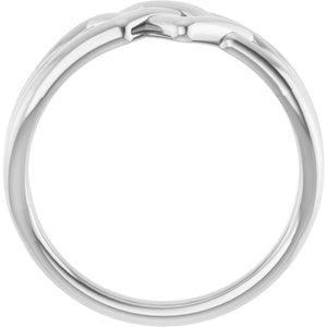 Sterling Silver Polished Geometric Ring Size 7
