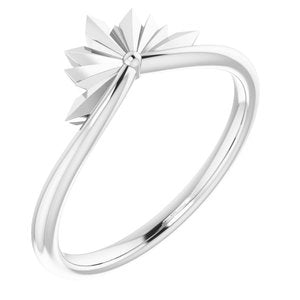 Sterling Silver Polished Star Ring Size 7