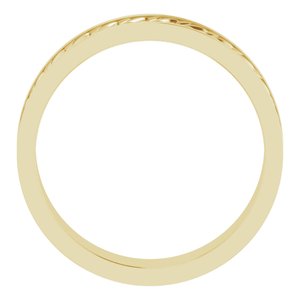 14K Yellow Or White Or Rose Gold Or Sterling Silver Or Platinum 6 mm Scale Patterned Band