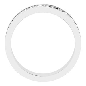 14K Yellow Or White Or Rose Gold Or Sterling Silver Or Platinum 6 mm Scale Patterned Band